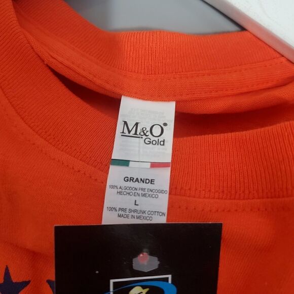 NWT New York Mets Mens T-Shirt MLB Size Large Orange/blue - Picture 7 of 11